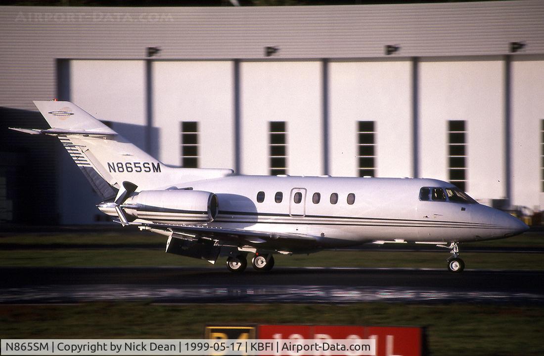 N865SM, 1998 Raytheon Hawker 800XP C/N 258365, KBFI