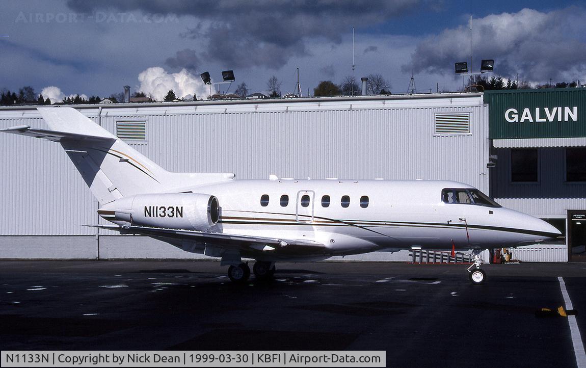N1133N, 1998 Raytheon Hawker 800XP C/N 258366, KBFI