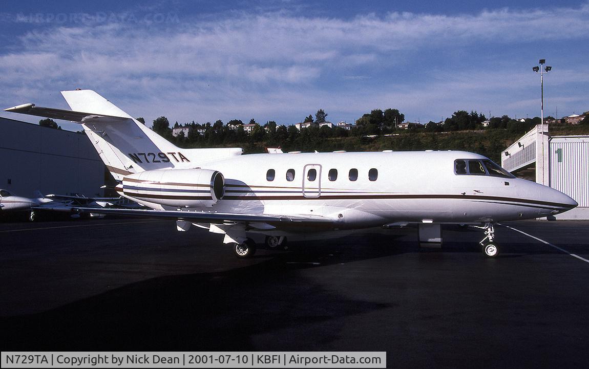 N729TA, 1998 Raytheon Hawker 800XP C/N 258374, KBFI