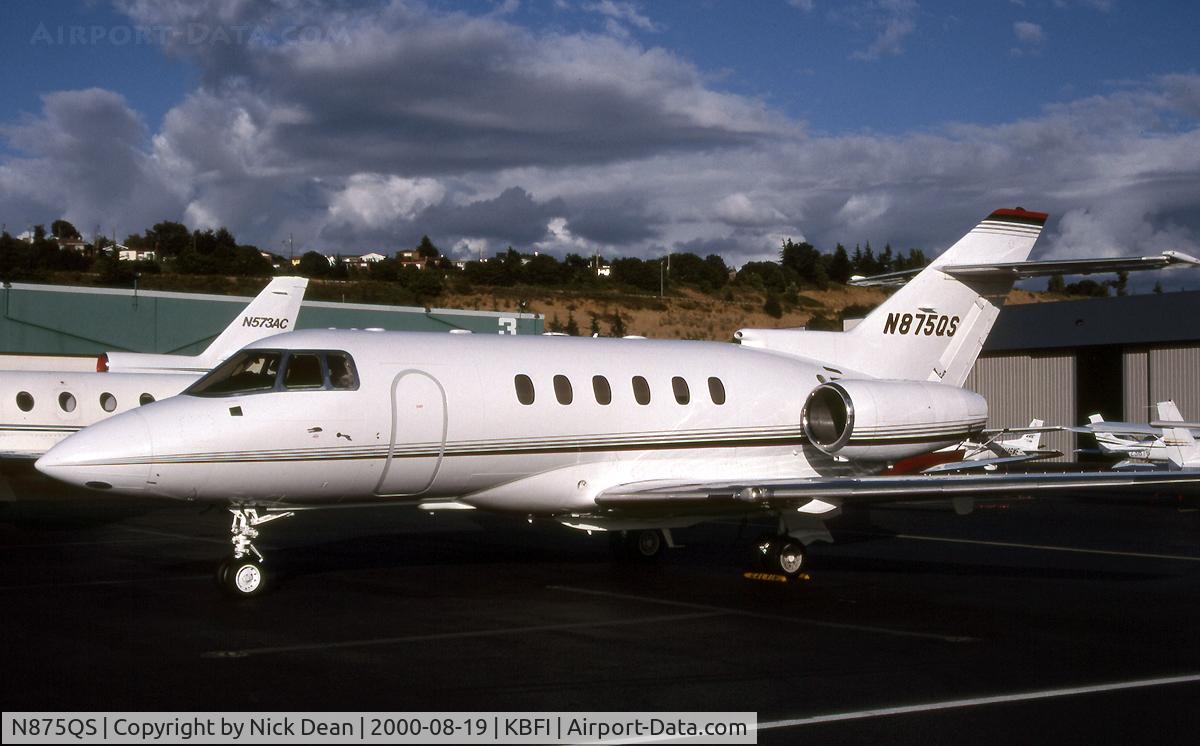 N875QS, 1998 Raytheon Hawker 800XP C/N 258375, KBFI