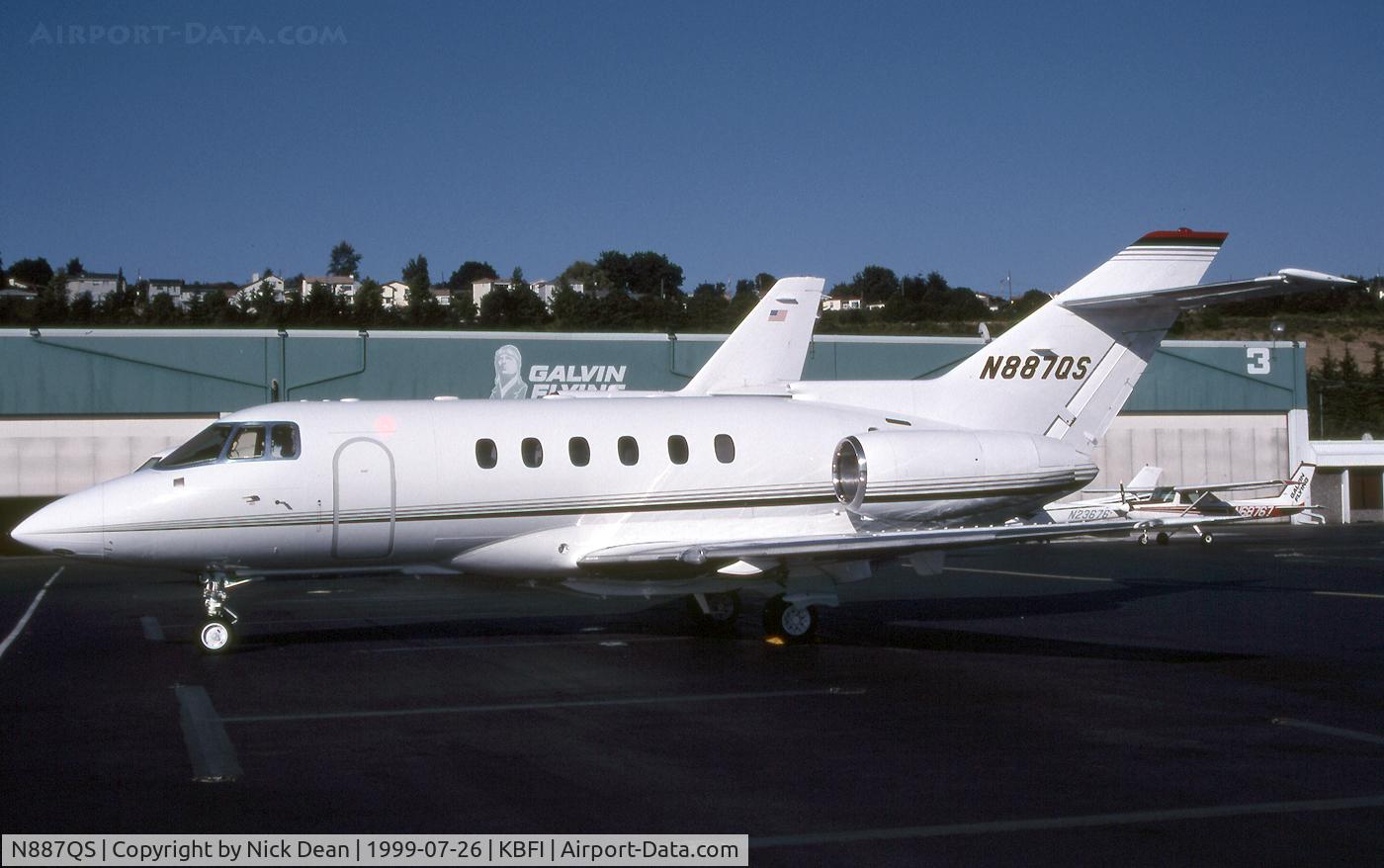 N887QS, 1998 Raytheon Hawker 800XP C/N 258387, KBFI