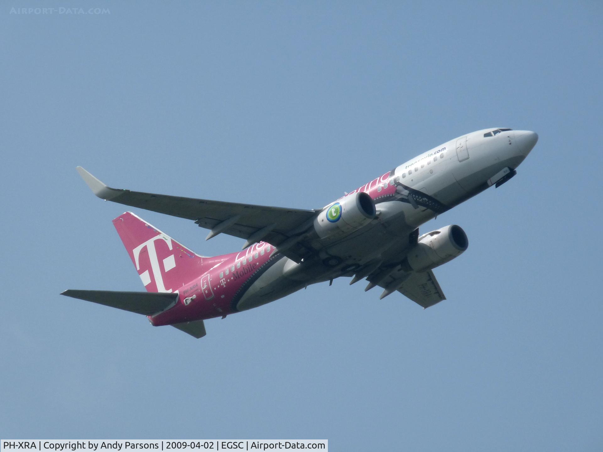 PH-XRA, 2001 Boeing 737-7K2 C/N 30784, Departing Cambridge