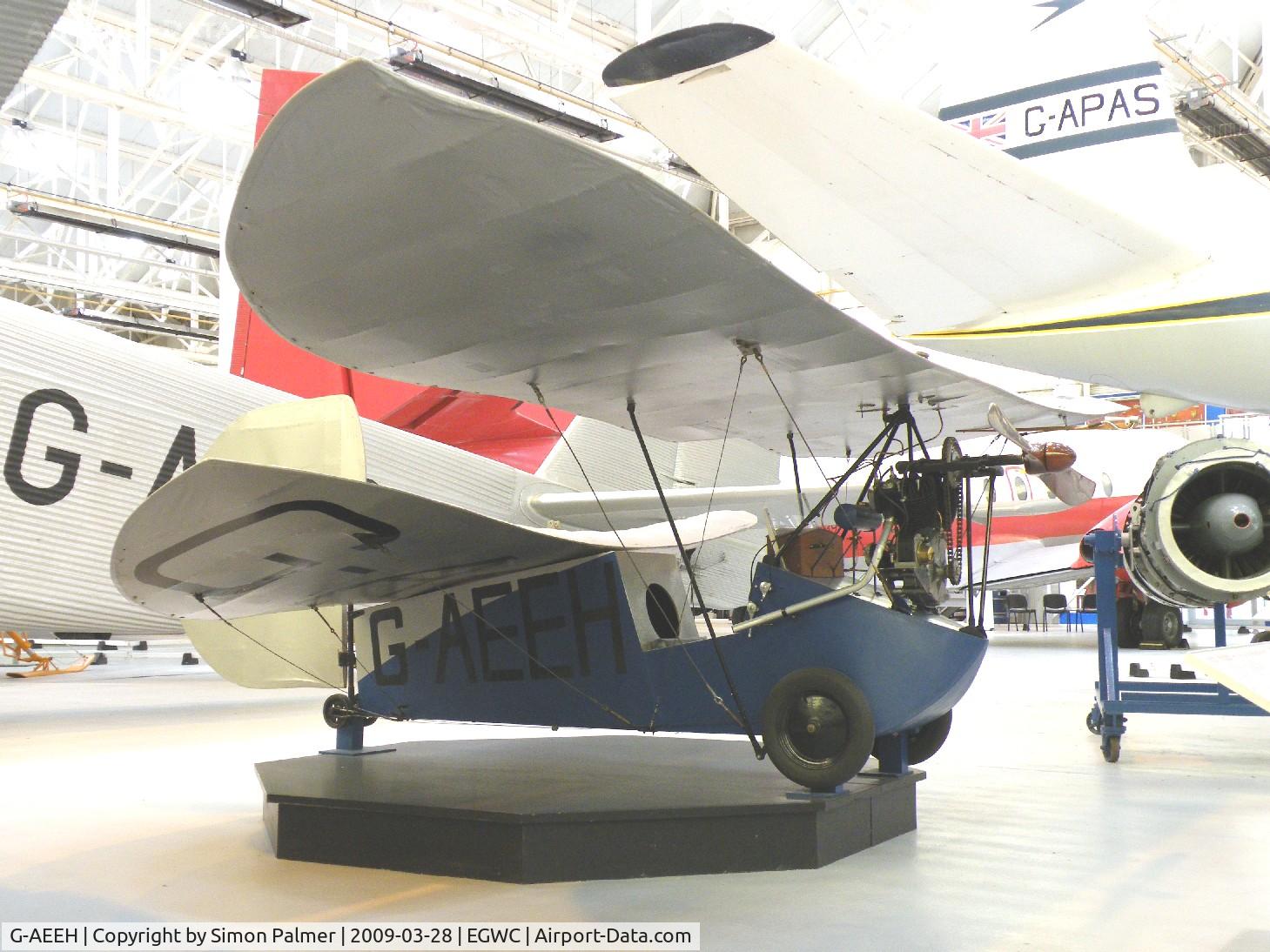 G-AEEH, 1936 Mignet HM.14 Pou-du-Ciel C/N EGD1, Pou preserved at Cosford
