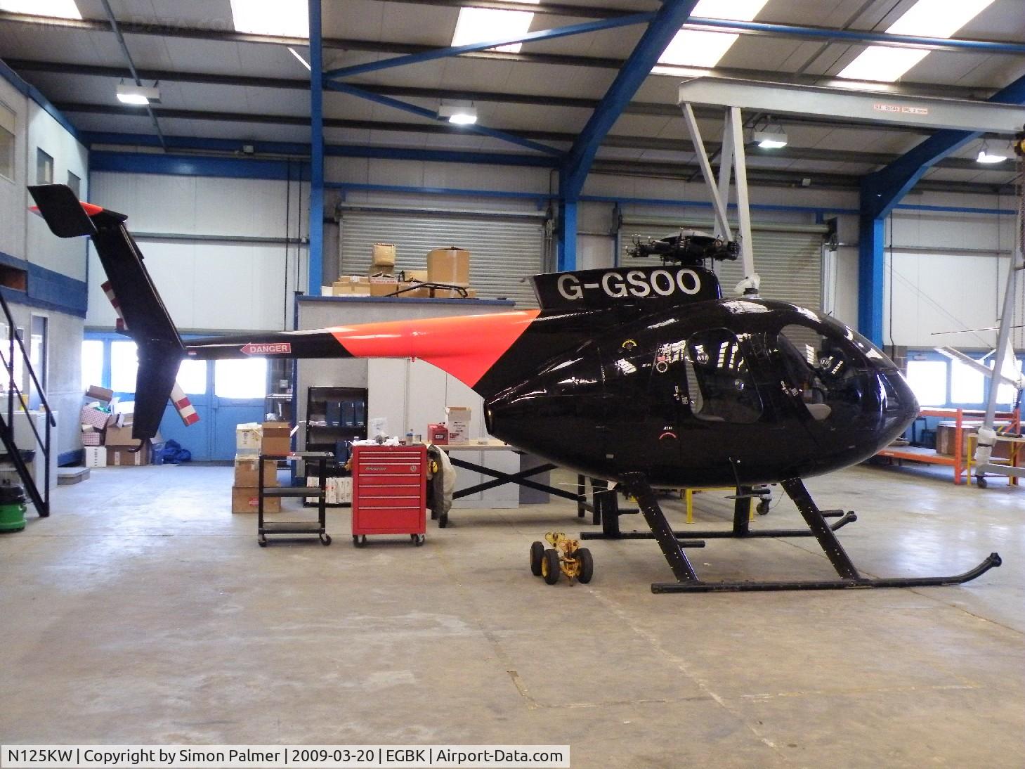 N125KW, 1989 McDonnell Douglas 369E C/N 0336E, MD369E just before repainting with N number