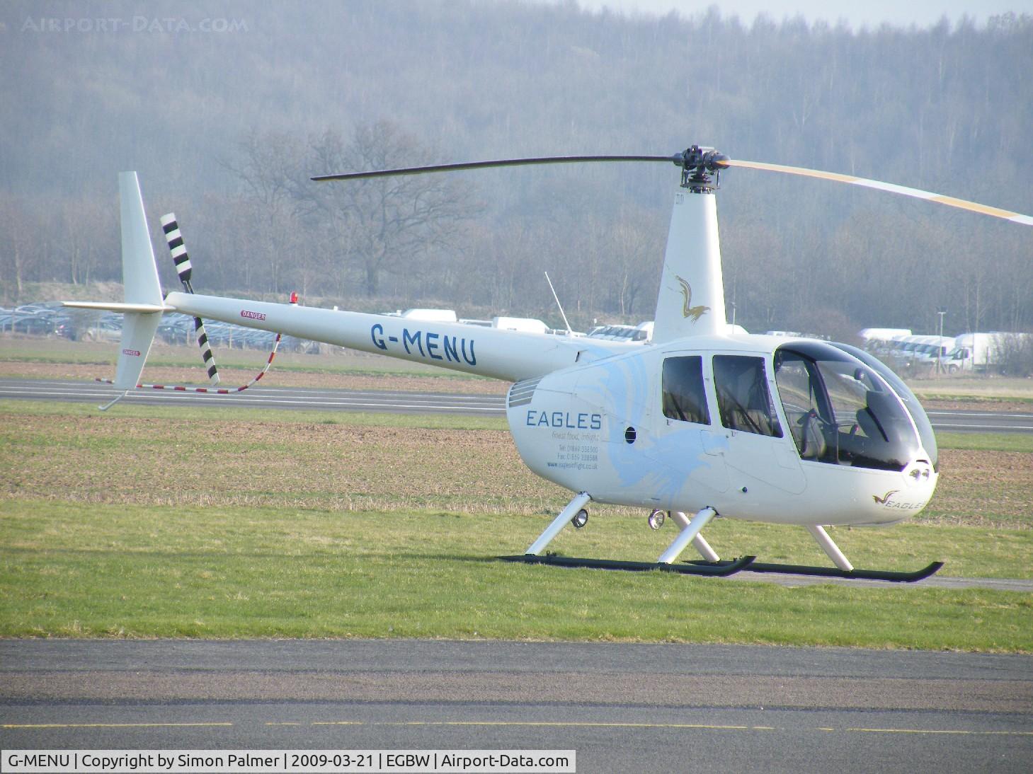 G-MENU, 2008 Robinson R44 Raven II C/N 12664, Robinson R44 seen at Wellesbourne