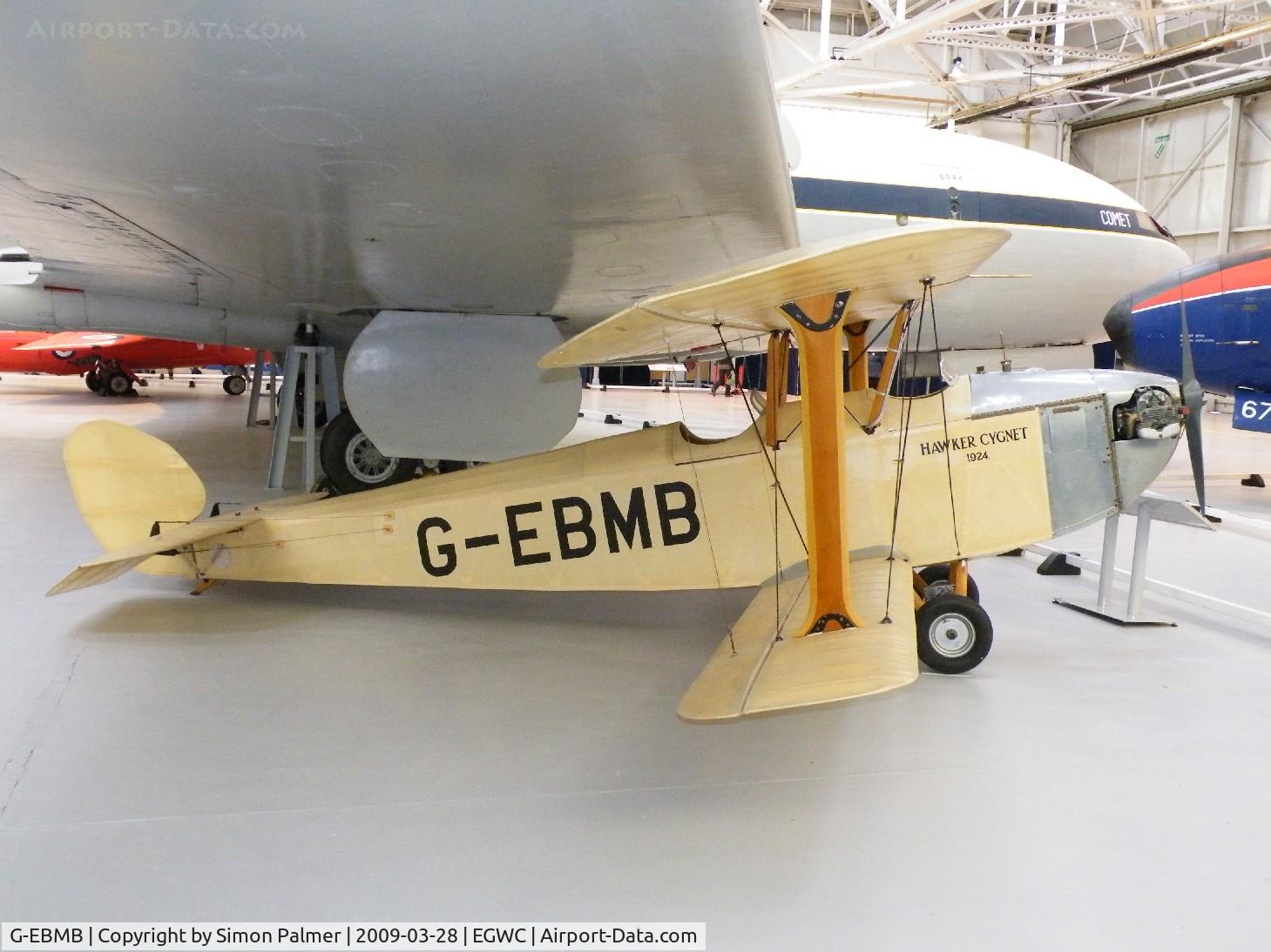 G-EBMB, 1924 Hawker Cygnet 1 C/N 1, Hawker Cygnet preserved at Cosford