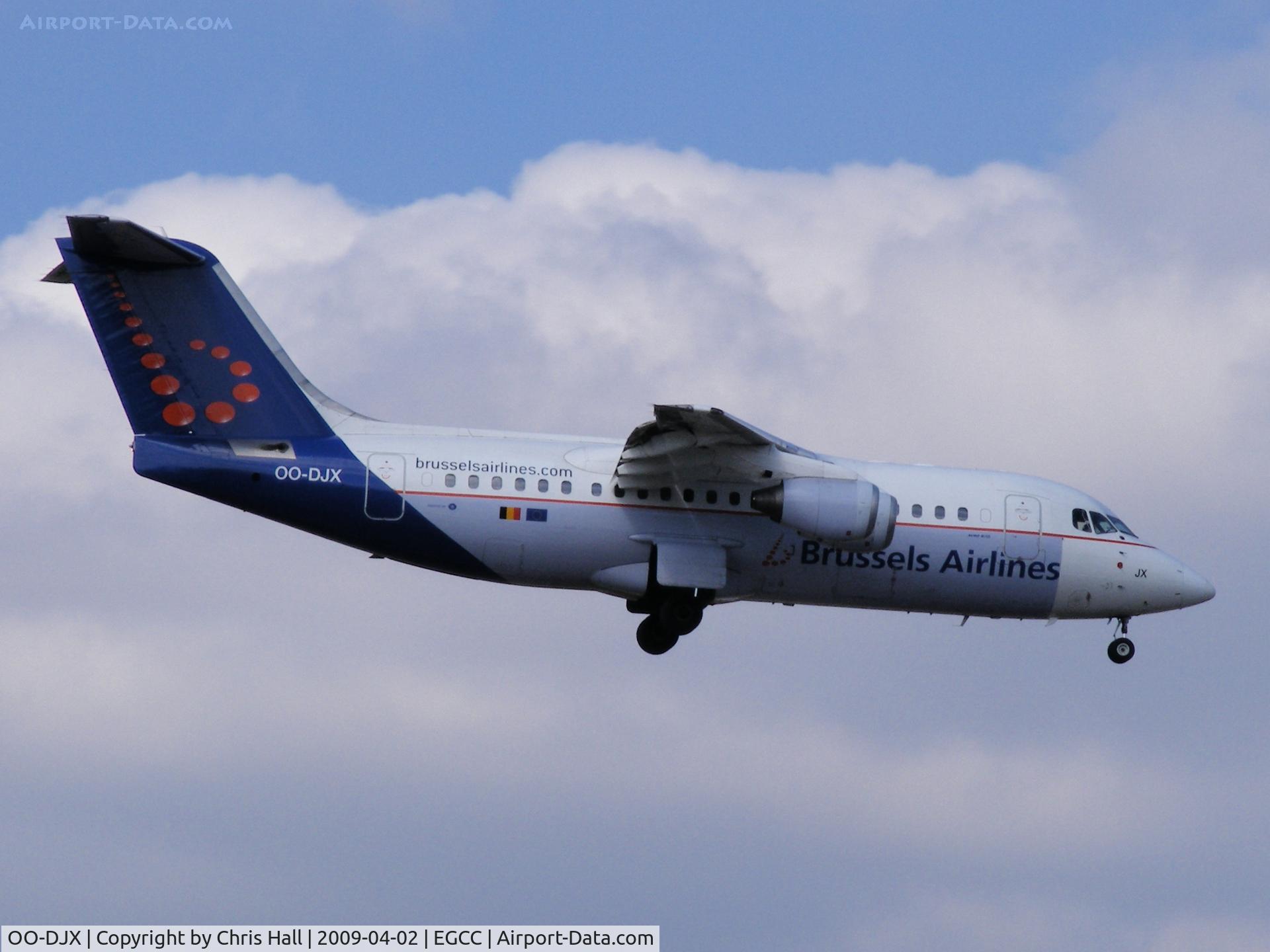 OO-DJX, 1996 British Aerospace Avro 146-RJ85 C/N E.2297, Brussels Airlines