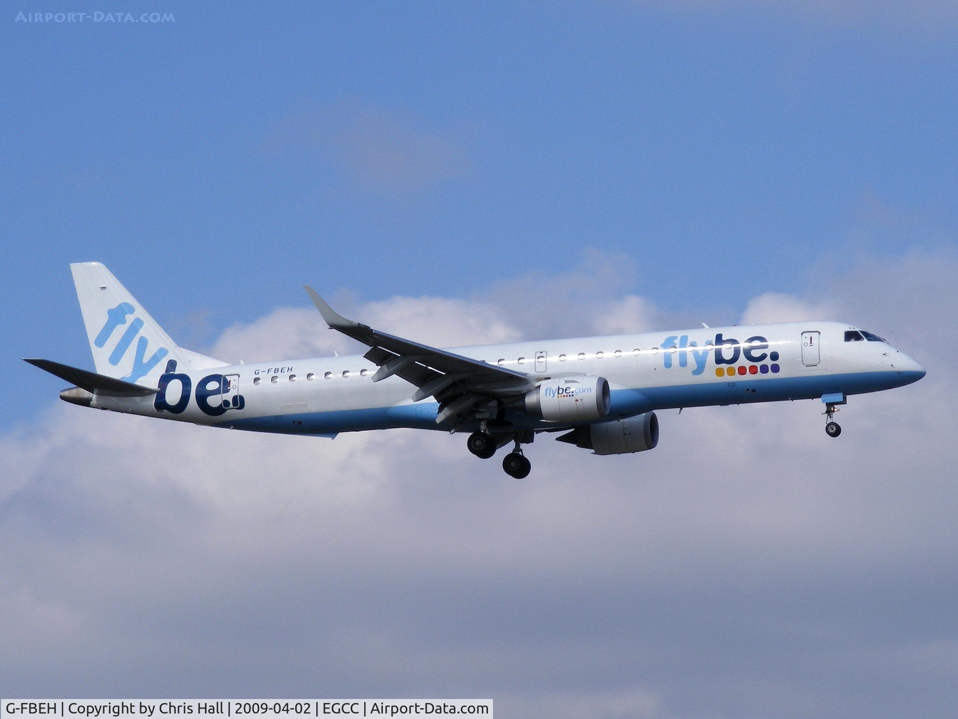 G-FBEH, 2007 Embraer 195LR (ERJ-190-200LR) C/N 19000128, flybe
