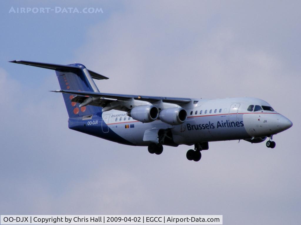 OO-DJX, 1996 British Aerospace Avro 146-RJ85 C/N E.2297, Brussels Airlines