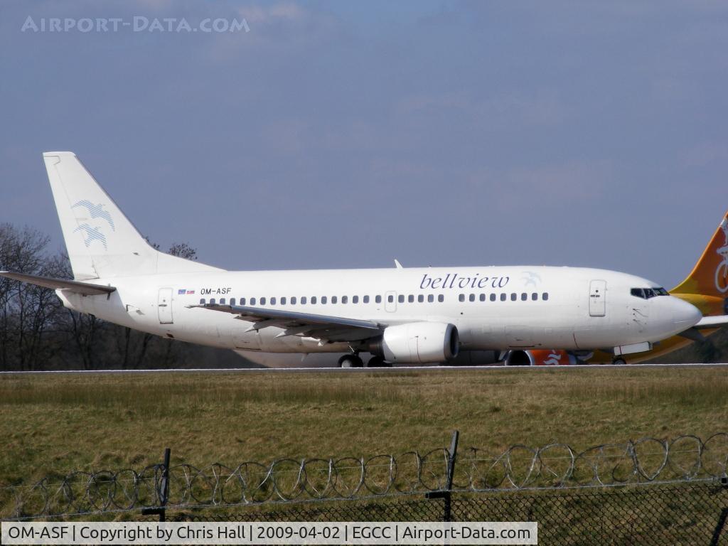 OM-ASF, 1986 Boeing 737-306 C/N 23544, Air Slovakia, wearing Bellview titles