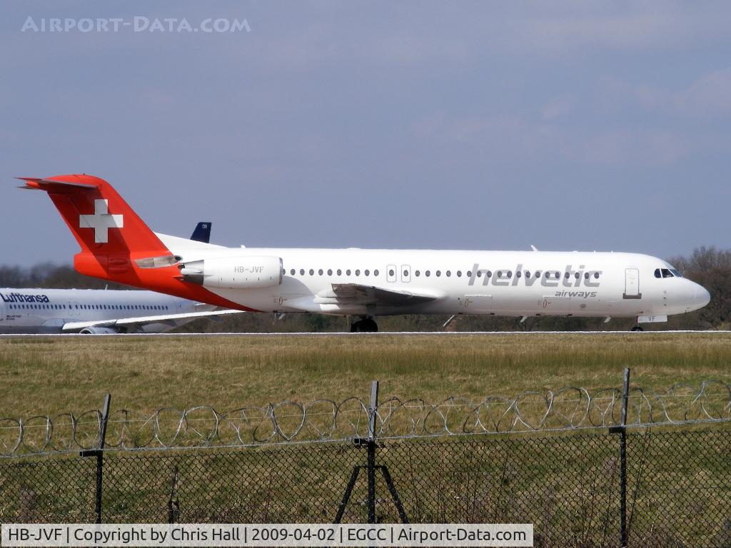 HB-JVF, 1993 Fokker 100 (F-28-0100) C/N 11466, Helvetic Airways