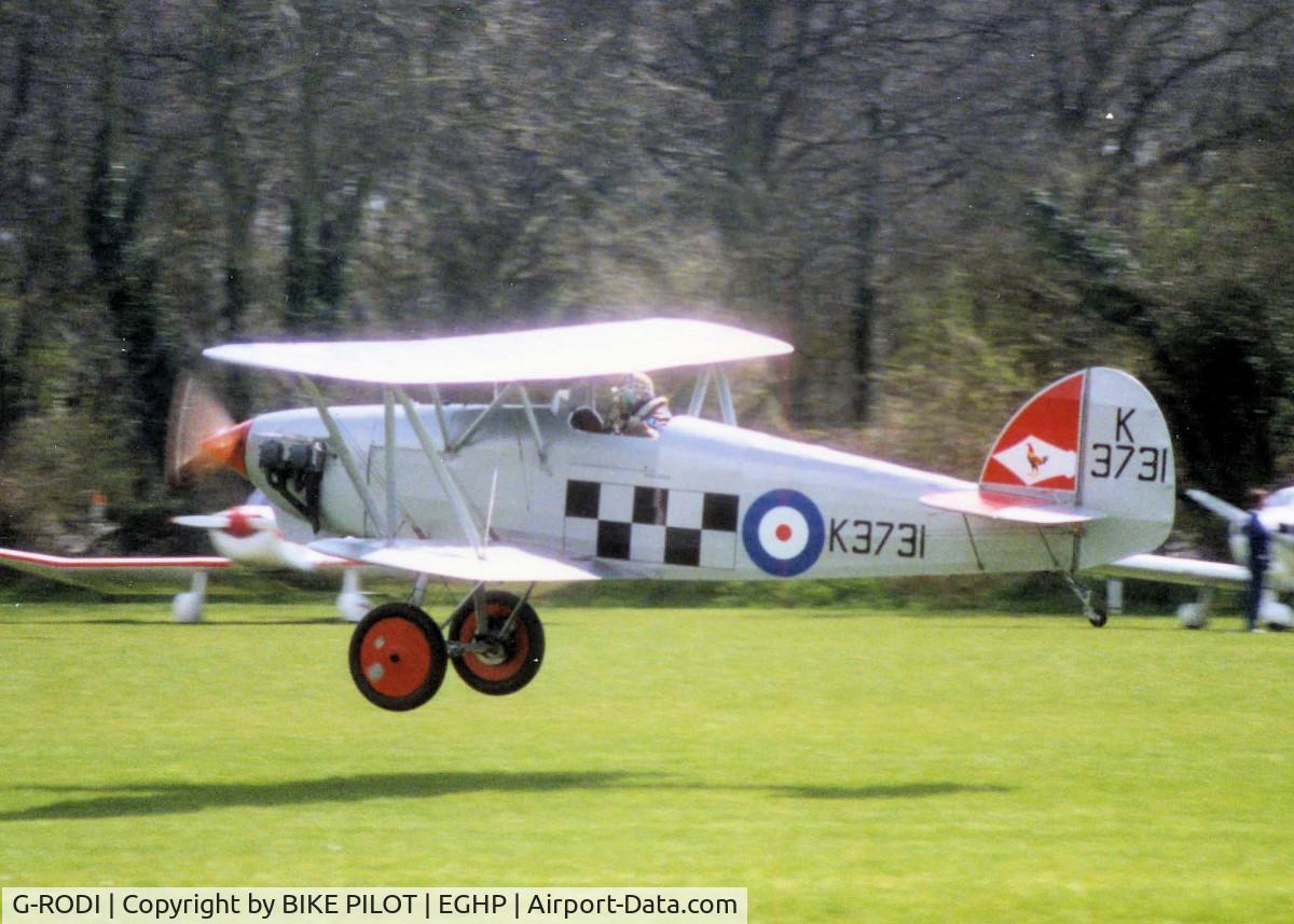 G-RODI, 1986 Isaacs Fury II C/N PFA 011-10130, DEPARTING RWY 08