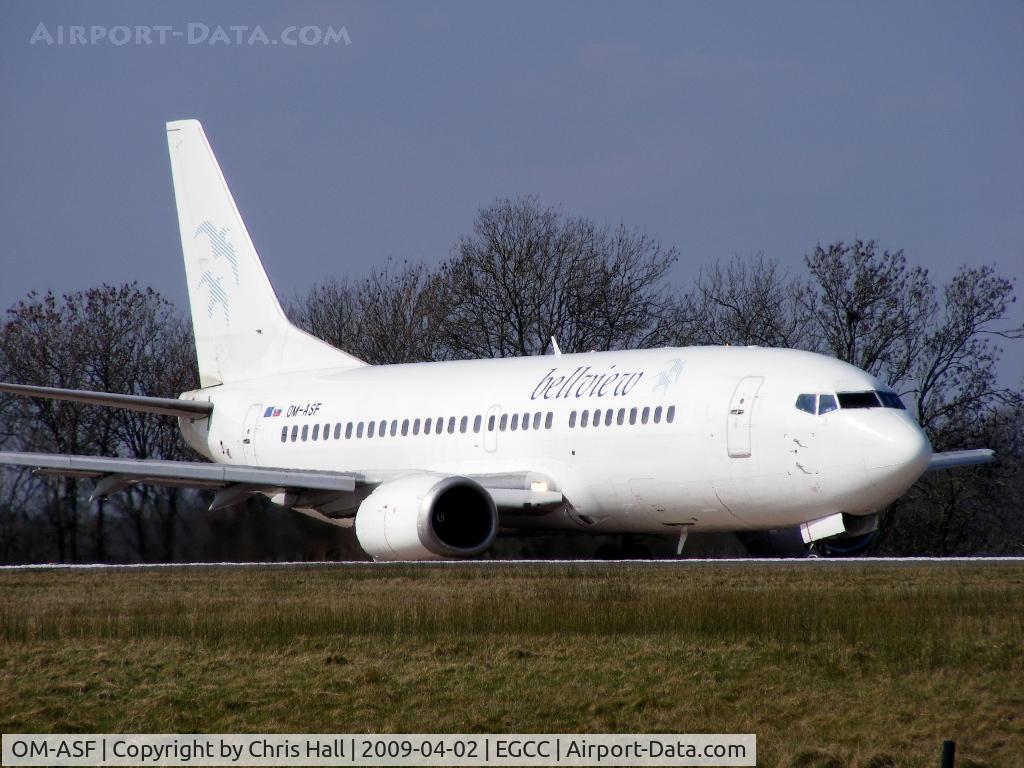 OM-ASF, 1986 Boeing 737-306 C/N 23544, Air Slovakia, wearing Bellview titles
