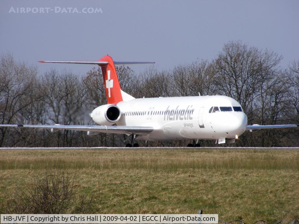 HB-JVF, 1993 Fokker 100 (F-28-0100) C/N 11466, Helvetic Airways