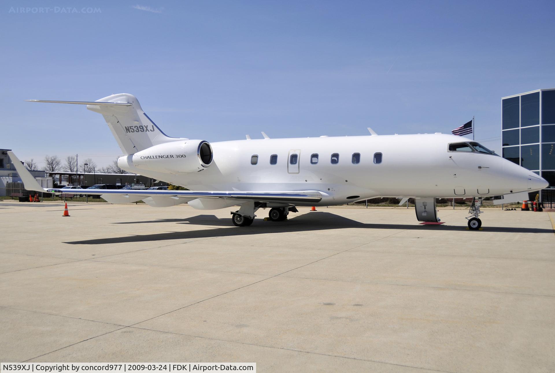 N539XJ, Bombardier Challenger 300 (BD-100-1A10) C/N 20230, Seen at KFDK on 3/24/09.