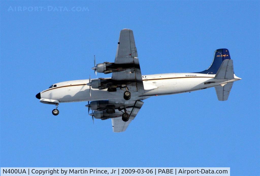N400UA, 1954 Douglas DC-6A C/N 44258, Landing 18 Bethel