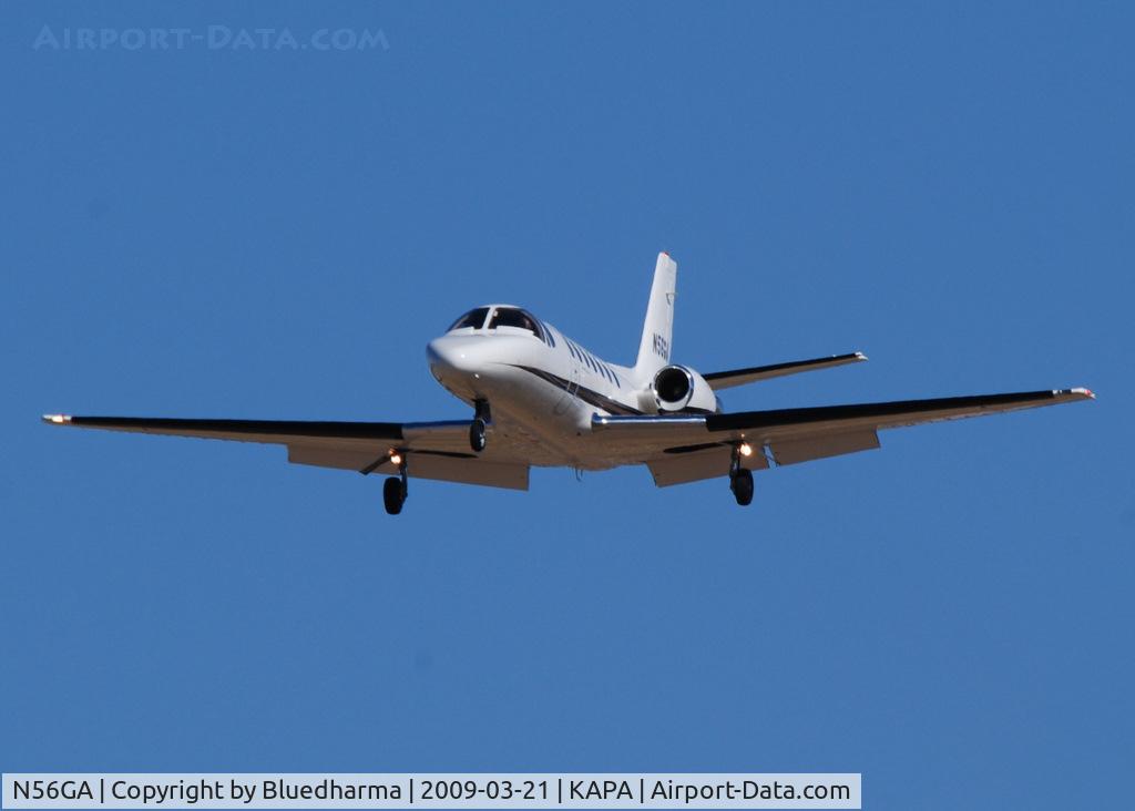 N56GA, 1994 Cessna 560 C/N 560-0259, On final approach to 17L.