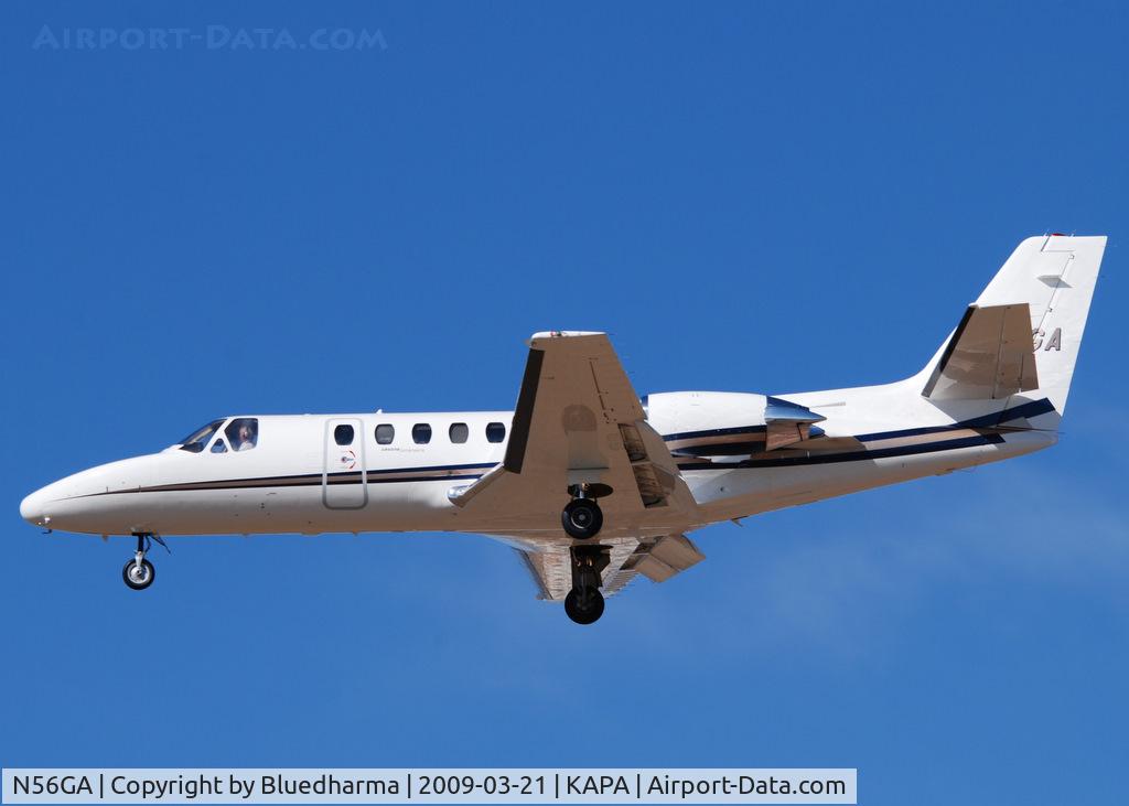 N56GA, 1994 Cessna 560 C/N 560-0259, On final approach to 17L.