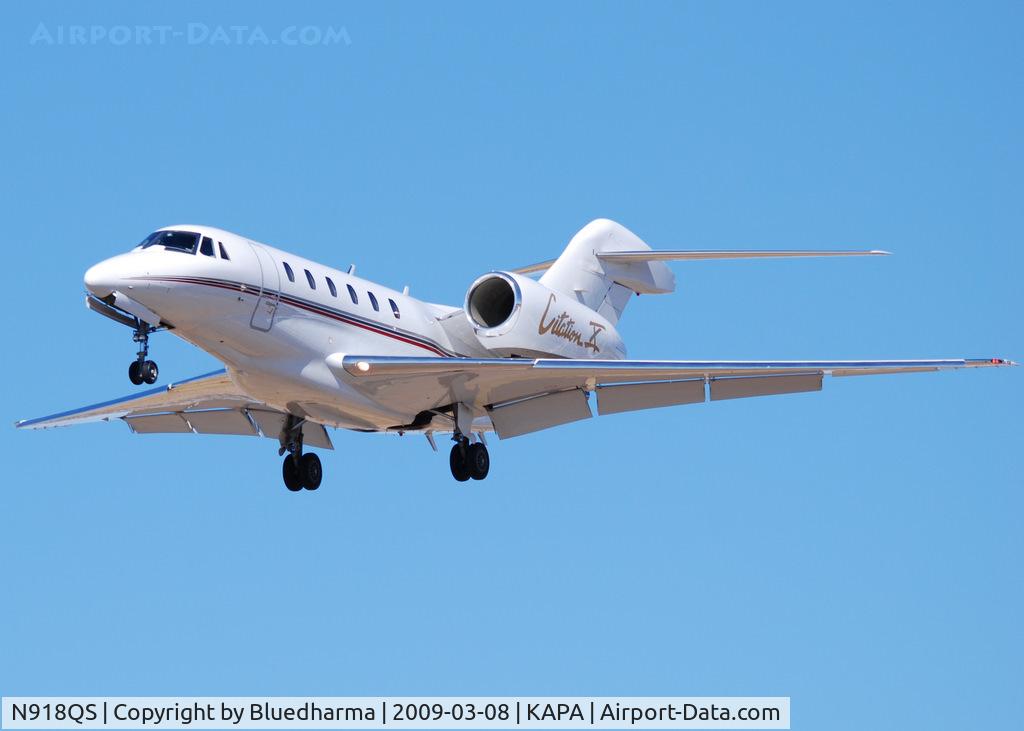 N918QS, 2003 Cessna 750 Citation X Citation X C/N 750-0223, On final approach to 17L.