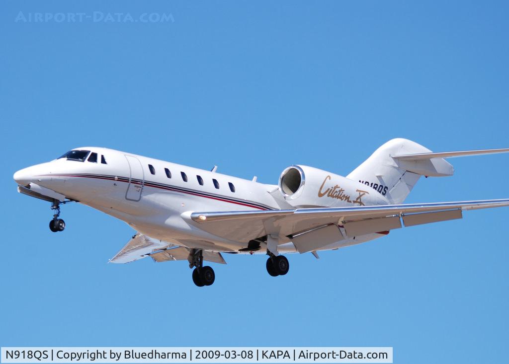 N918QS, 2003 Cessna 750 Citation X Citation X C/N 750-0223, On final approach to 17L.