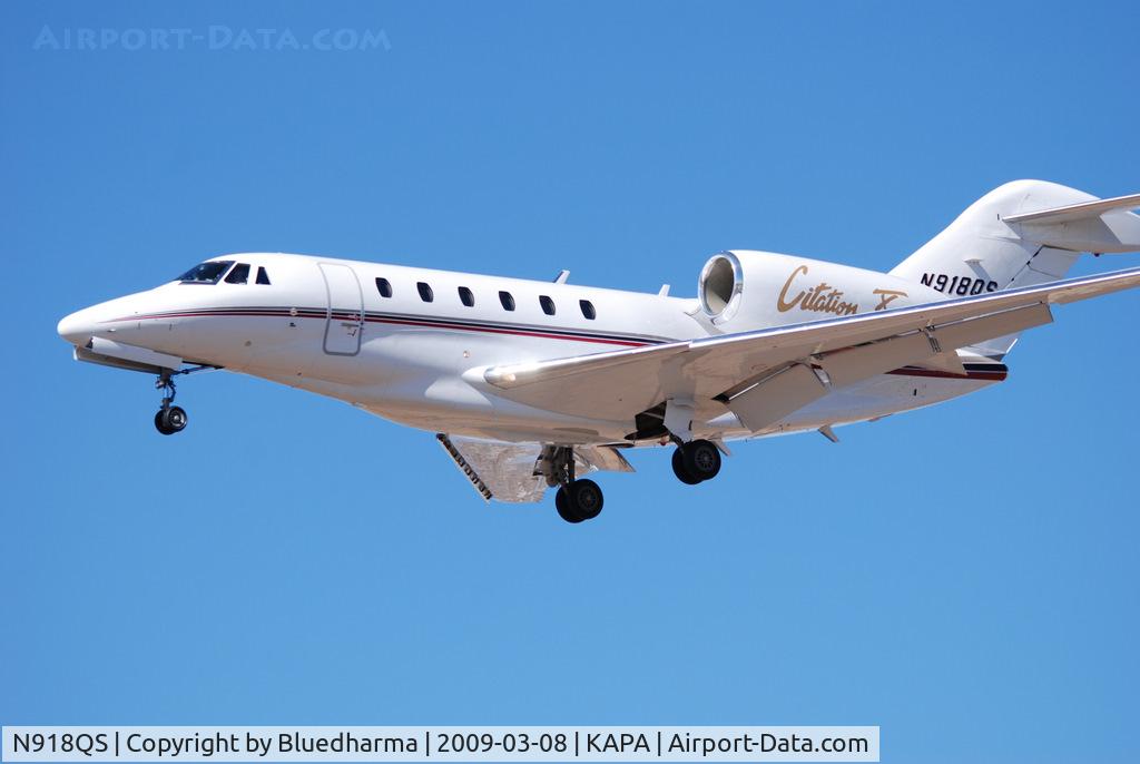 N918QS, 2003 Cessna 750 Citation X Citation X C/N 750-0223, On final approach to 17L.