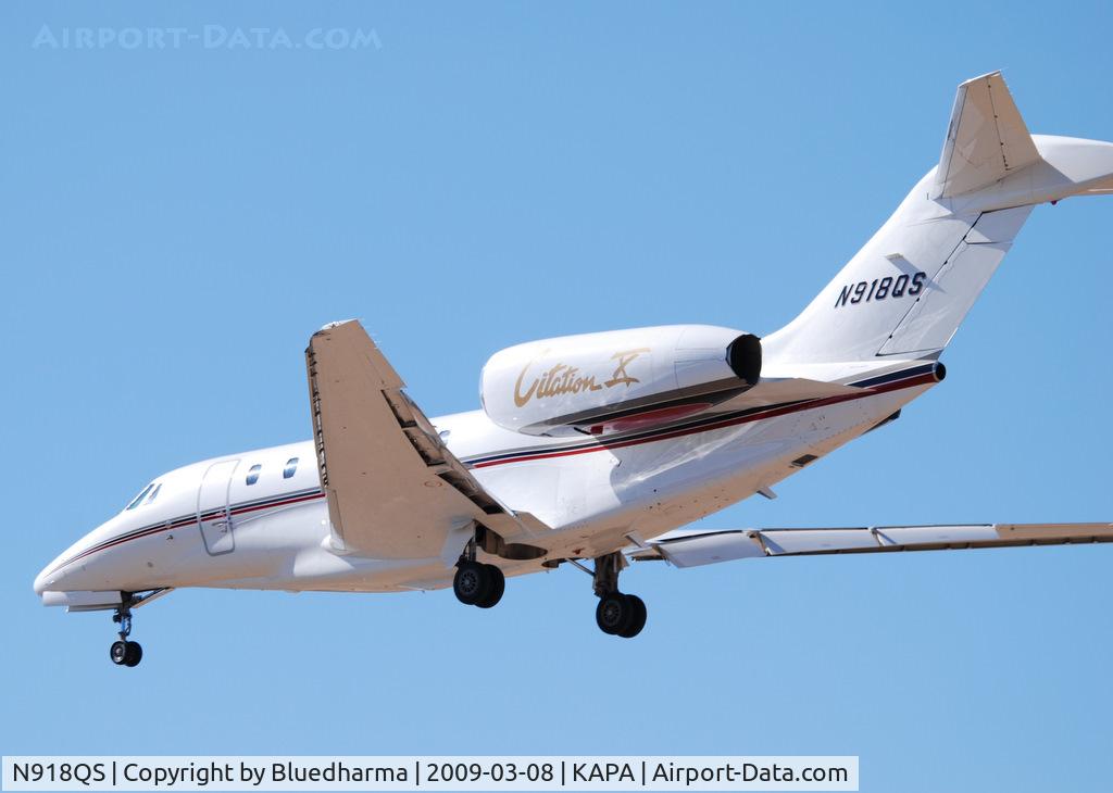 N918QS, 2003 Cessna 750 Citation X Citation X C/N 750-0223, On final approach to 17L.