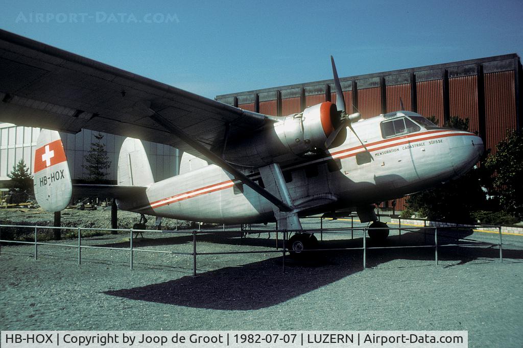 HB-HOX, 1959 Scottish Aviation Twin Pioneer Srs1 C/N 570, Preserved in the Transport Museum in Luzern.