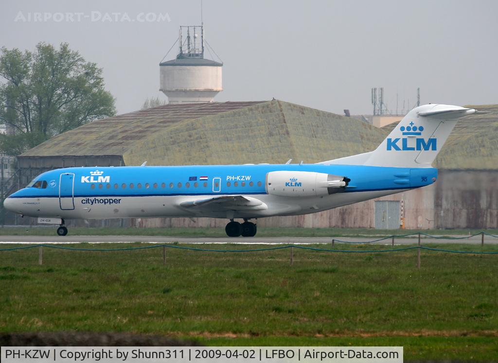 PH-KZW, 1995 Fokker 70 (F-28-0070) C/N 11558, Ready for take off rwy 32R