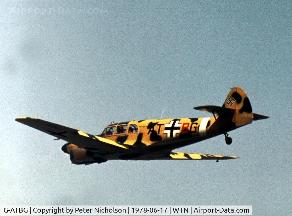 G-ATBG, 1945 Nord 1002 Pingouin II C/N 121, This Nord Pinguoin, again in Luftwaffe markings, flew at the 1978 Waddington Airshow.