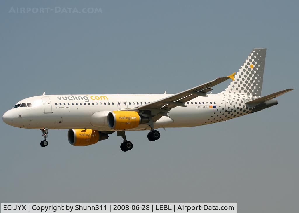 EC-JYX, 2006 Airbus A320-214 C/N 2962, Landing rwy 25R