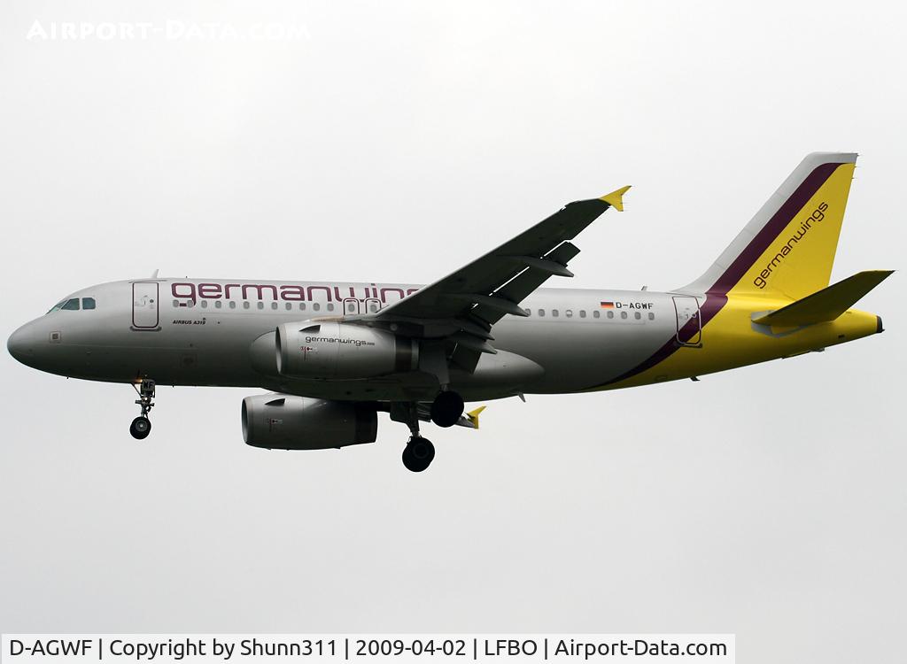 D-AGWF, 2007 Airbus A319-132 C/N 3172, Landing rwy 32L