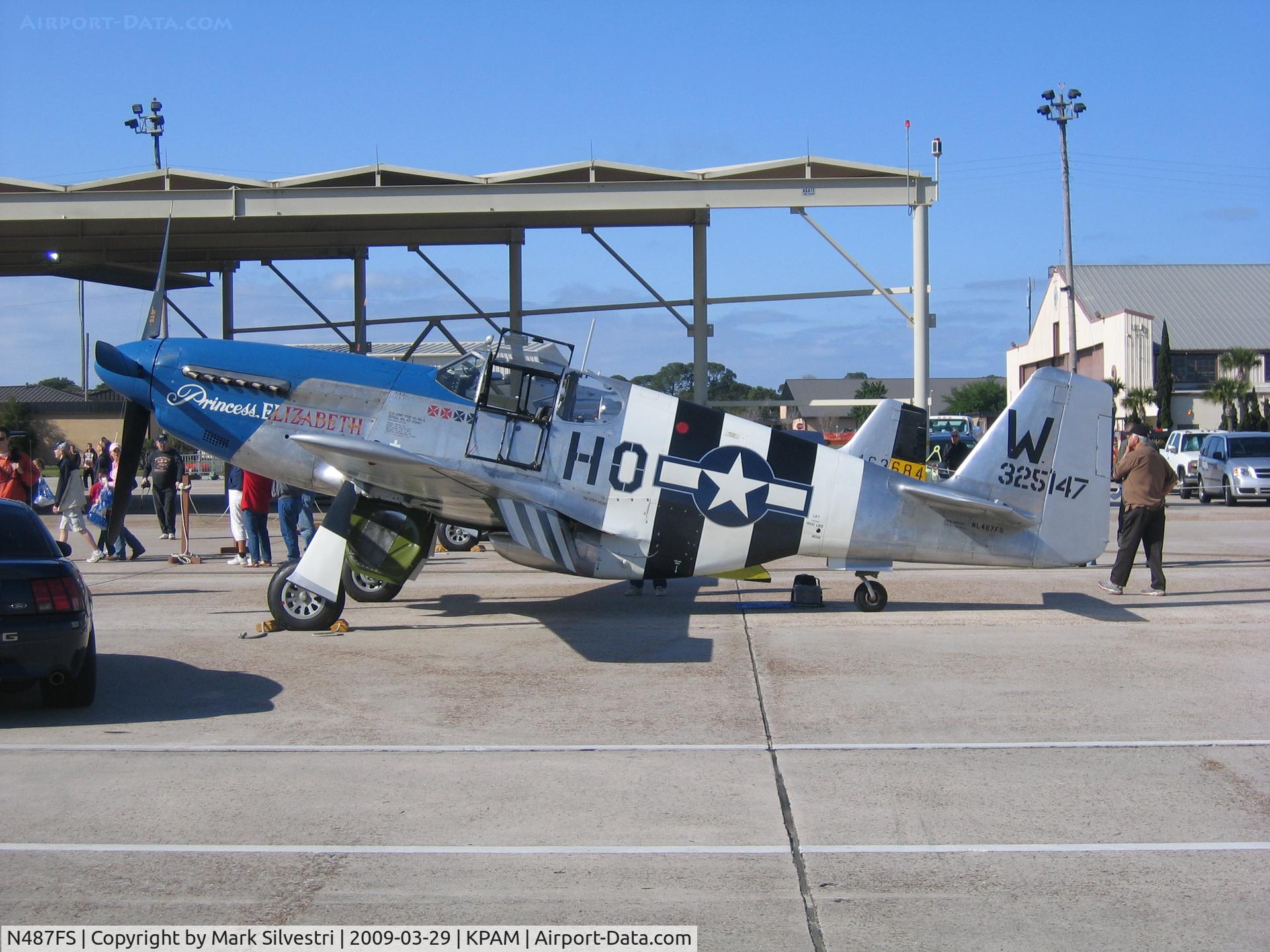N487FS, 1943 North American P-51C Mustang C/N 103-26778, 2009 Tyndall AFB Airshow