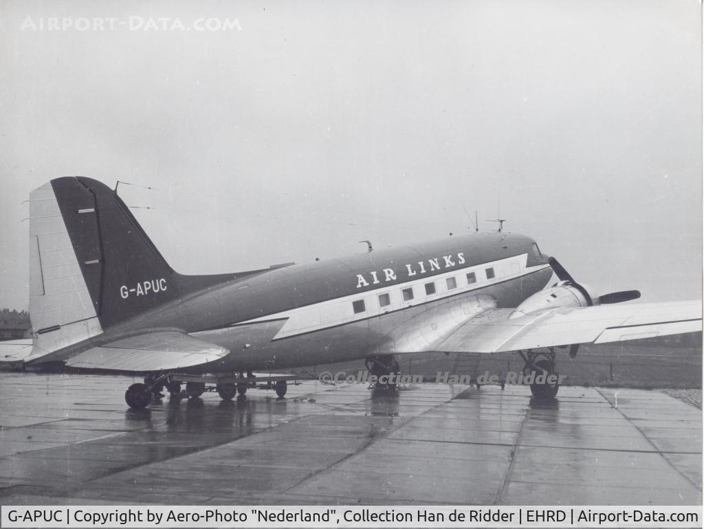G-APUC, 1942 Douglas C-47 Dakota 3 C/N 12893, G-APUC at Rotterdam Zestienhoven, early 60's