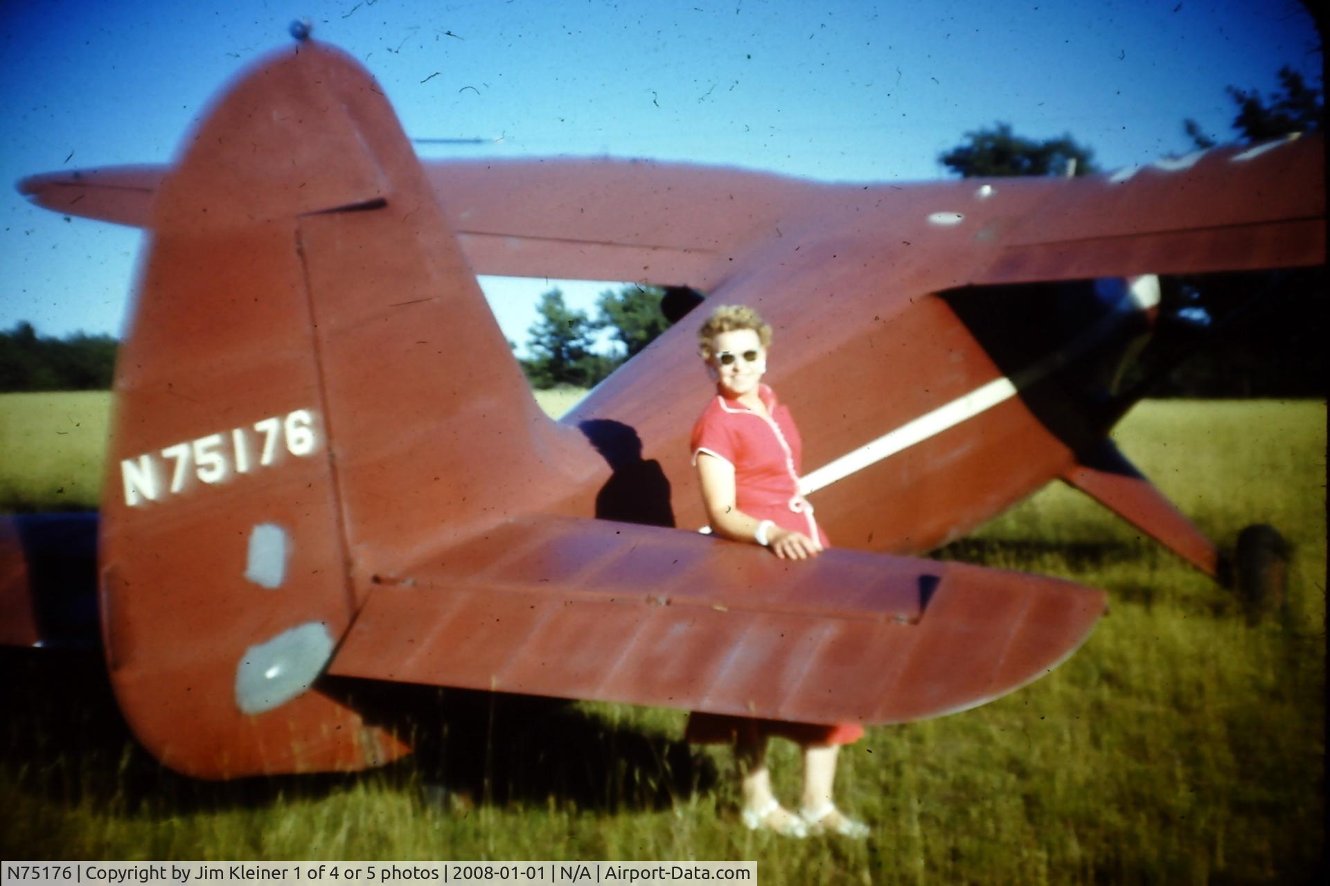 N75176, 1946 Stinson V77 Reliant C/N 77-345, Owned by Uncle A.M. Stubel in about 1950