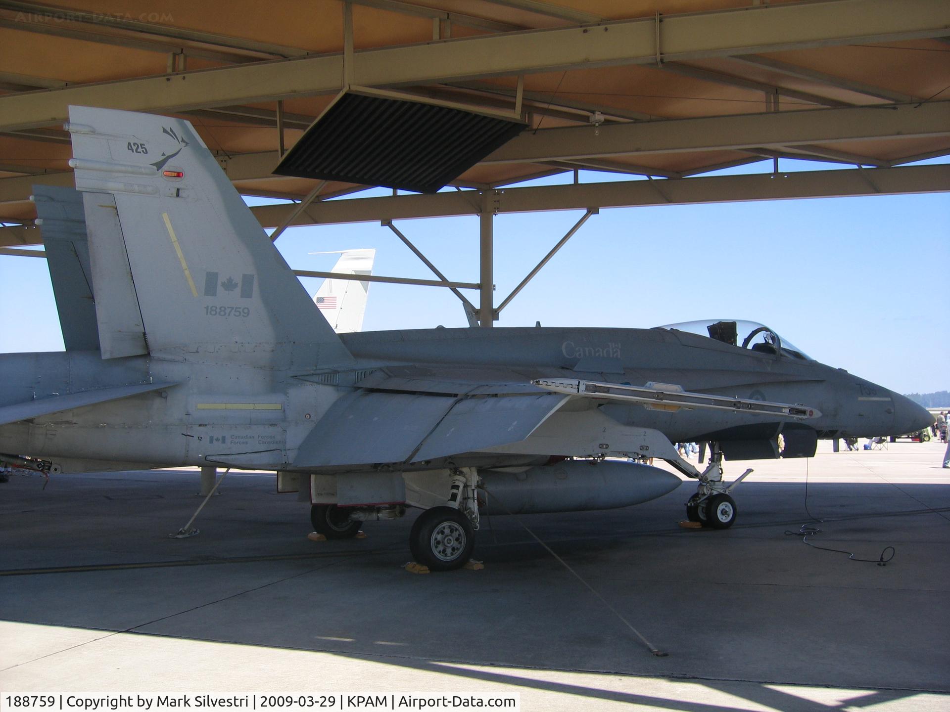 188759, McDonnell Douglas CF-188A Hornet C/N 405/A337, 2009 Tyndall AFB Airshow