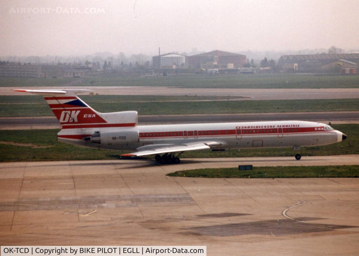 OK-TCD, 1988 Tupolev Tu-154M C/N 88A792, CSA - Ceskoslovenske Aerolinie TUPOLEV TU-154M