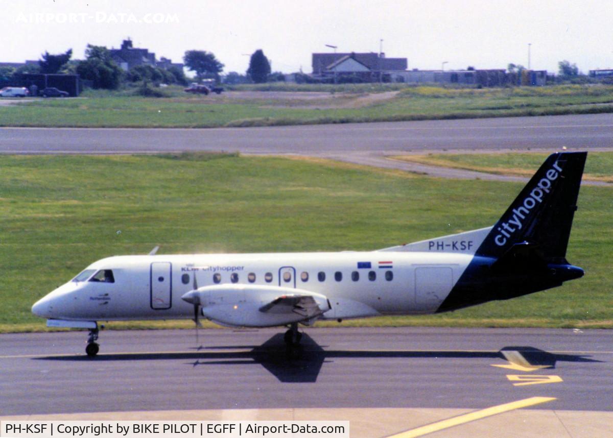 PH-KSF, 1990 Saab 340B C/N 340B-188, KLM CITYHOPPER AT CARDIFF 1992