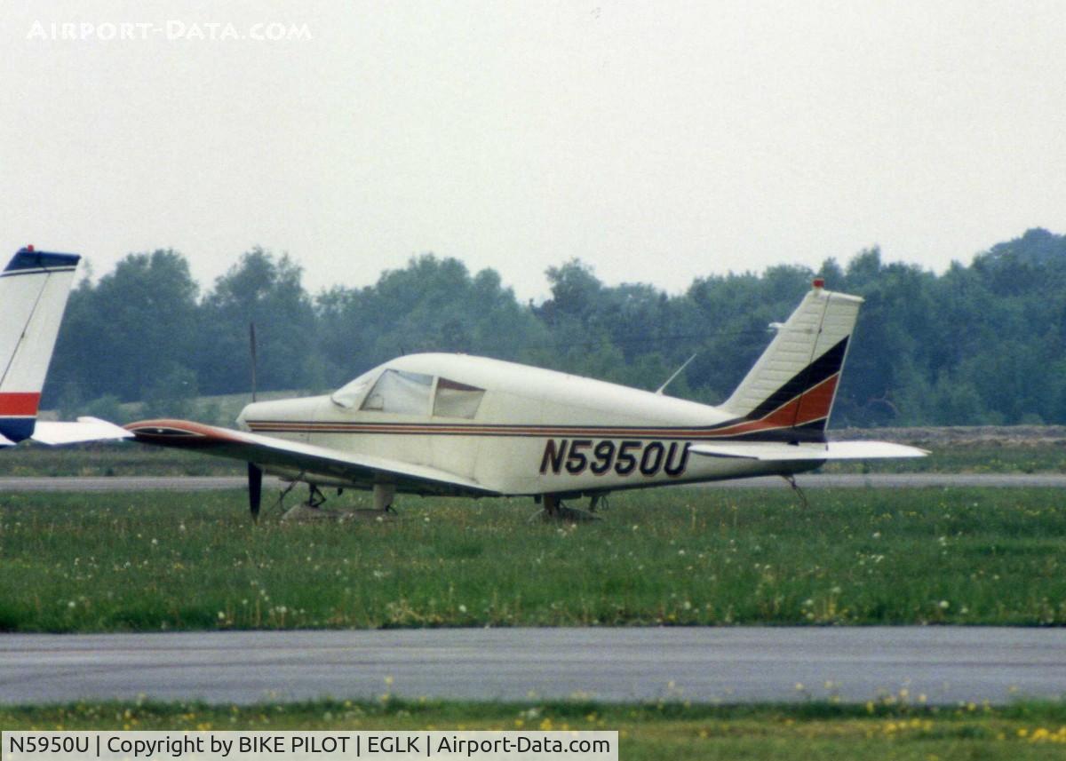 N5950U, 1970 Piper PA-28-140 C/N 28-26793, BLACKBUSHE 1989