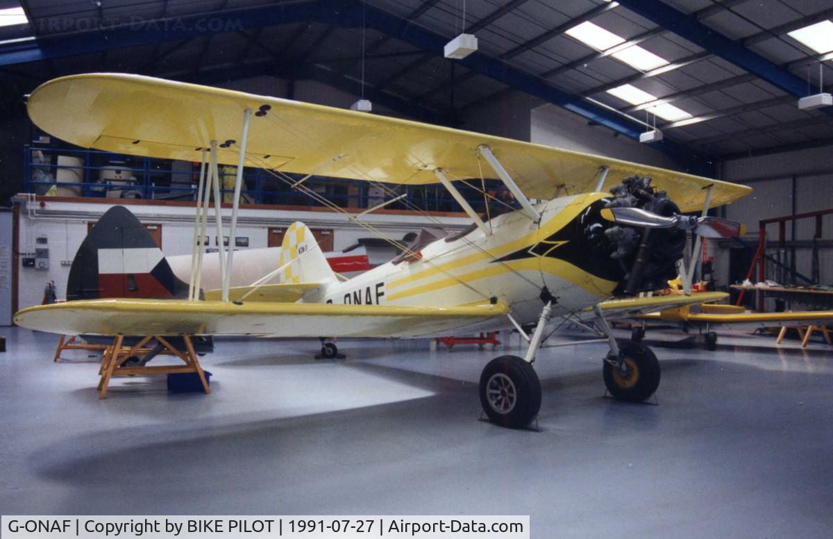 G-ONAF, Naval Aircraft Factory N3N-3 C/N 4406, HISTORIC FLYING LTD. AUDLEY END AIRFIELD