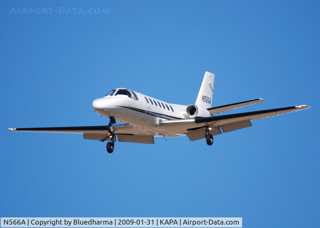 N566A, 1965 Cessna 320D Executive Skyknight C/N 320D0062, On final approach to 17L.