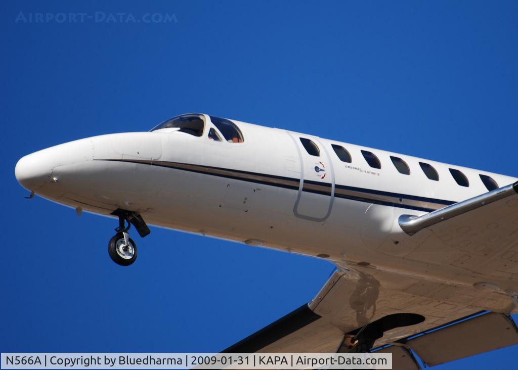 N566A, 1965 Cessna 320D Executive Skyknight C/N 320D0062, On final approach to 17L.
