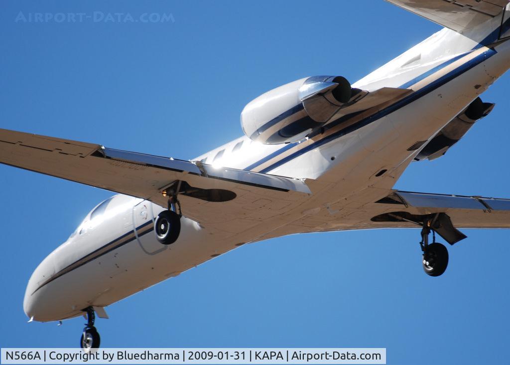 N566A, 1965 Cessna 320D Executive Skyknight C/N 320D0062, On final approach to 17L.