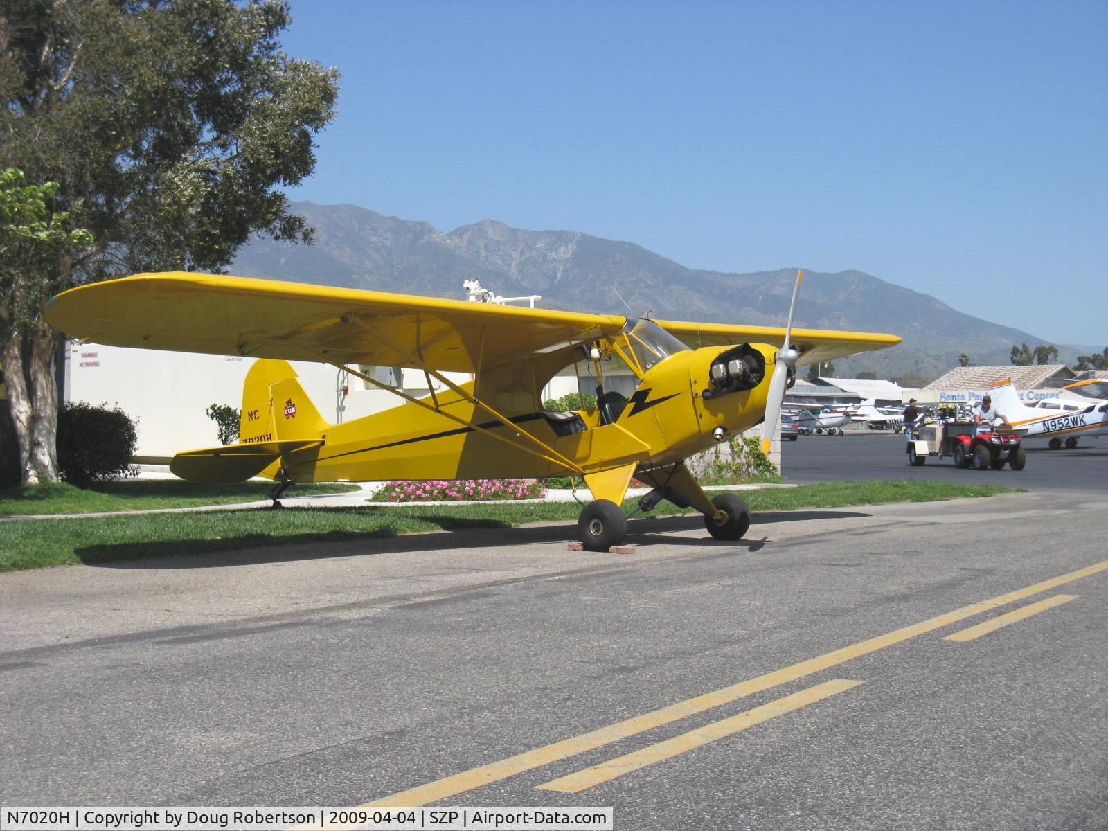N7020H, 1946 Piper J3C-65 Cub Cub C/N 20265, 1946 Piper J3C-65 CUB, Continental A&C65 65 Hp, xlnt fabric recover by owner