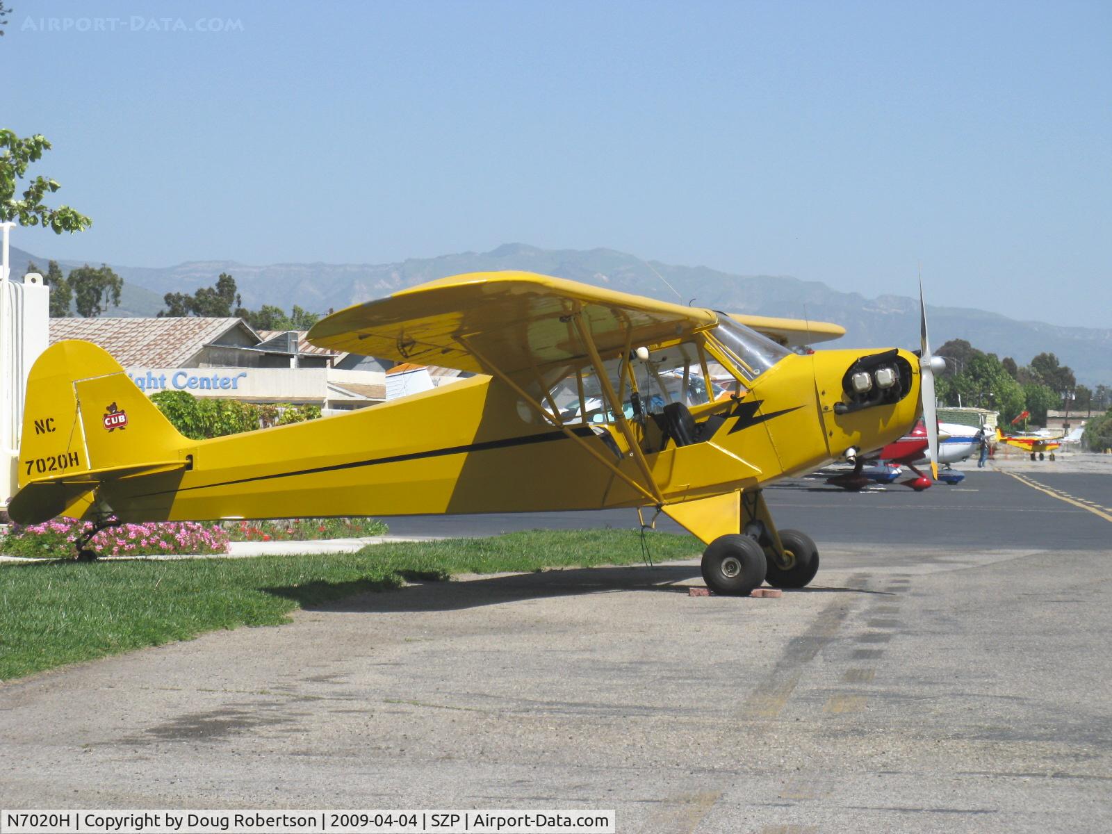 N7020H, 1946 Piper J3C-65 Cub Cub C/N 20265, 1946 Piper J3C-65 CUB, Continental A&C65 65 Hp, xlnt fabric recover by owner