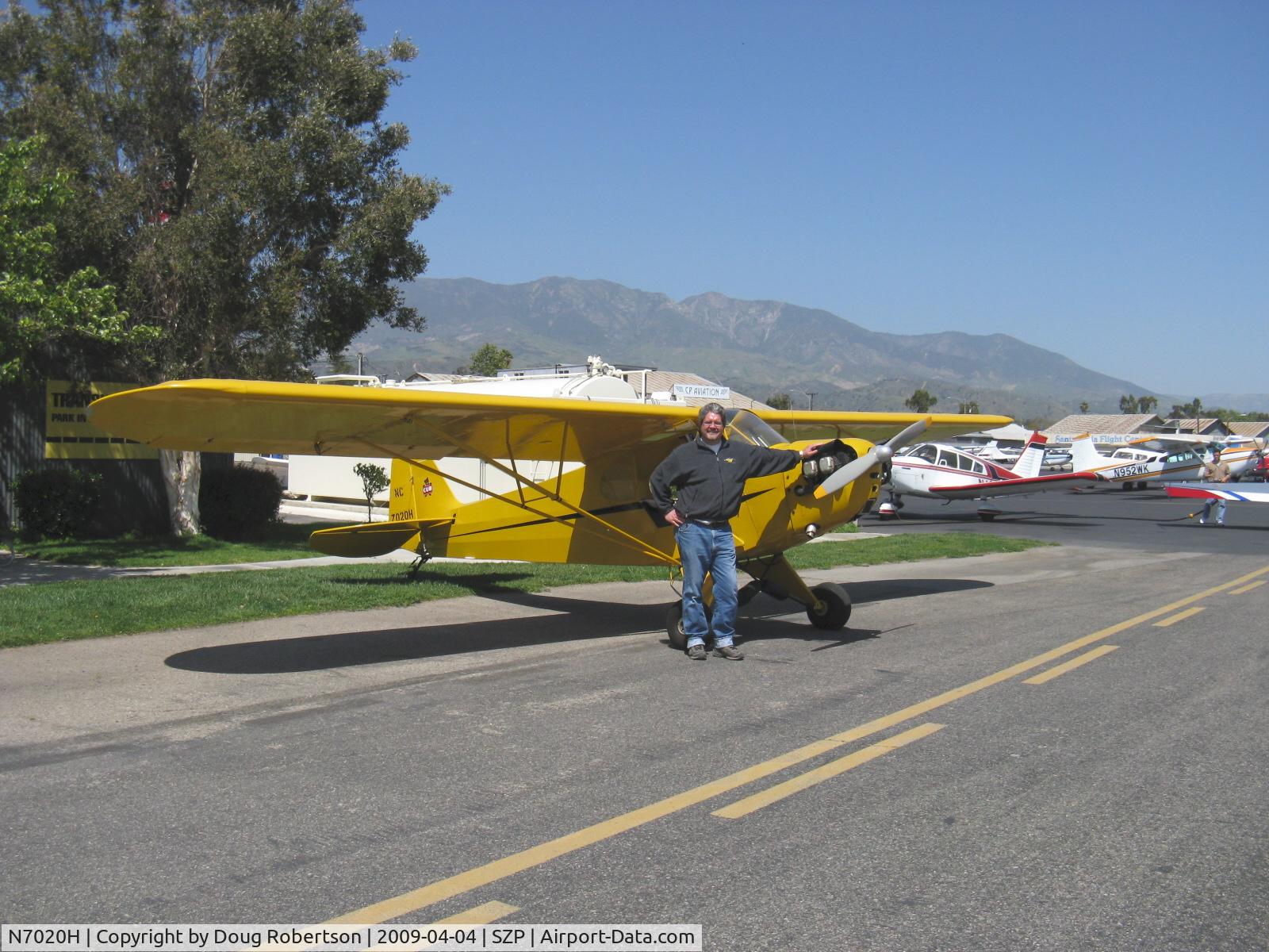 N7020H, 1946 Piper J3C-65 Cub Cub C/N 20265, 1946 Piper J3C-65 CUB, Continental A&C65 65 Hp, proud owner/pilot