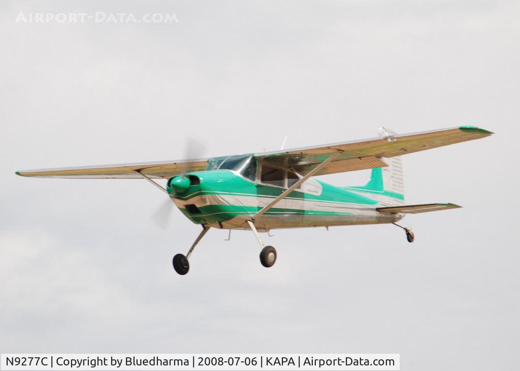 N9277C, 1955 Cessna 180 C/N 31376, On final approach to 17L.