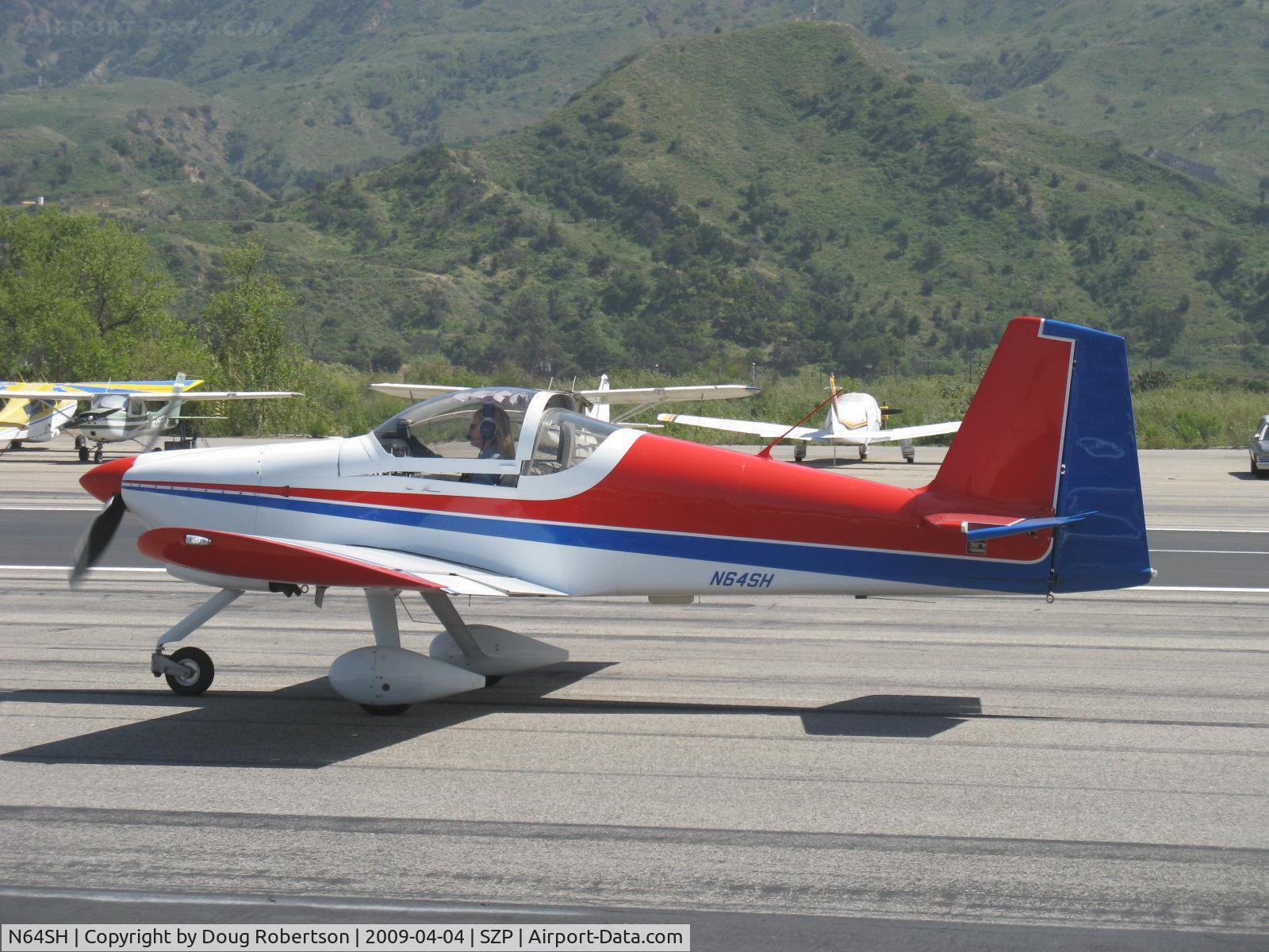N64SH, 2004 Vans RV-6A C/N 001 (N64SH), 2004 Hoang VAN's RV-6A, Lycoming O-360-A1A 180 Hp, taxi to Rwy 22
