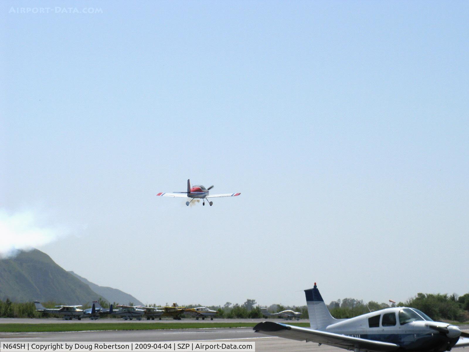 N64SH, 2004 Vans RV-6A C/N 001 (N64SH), 2004 Hoang VAN's RV-6A, Lycoming O-360-A1A 180 Hp, takeoff climb Rwy 22