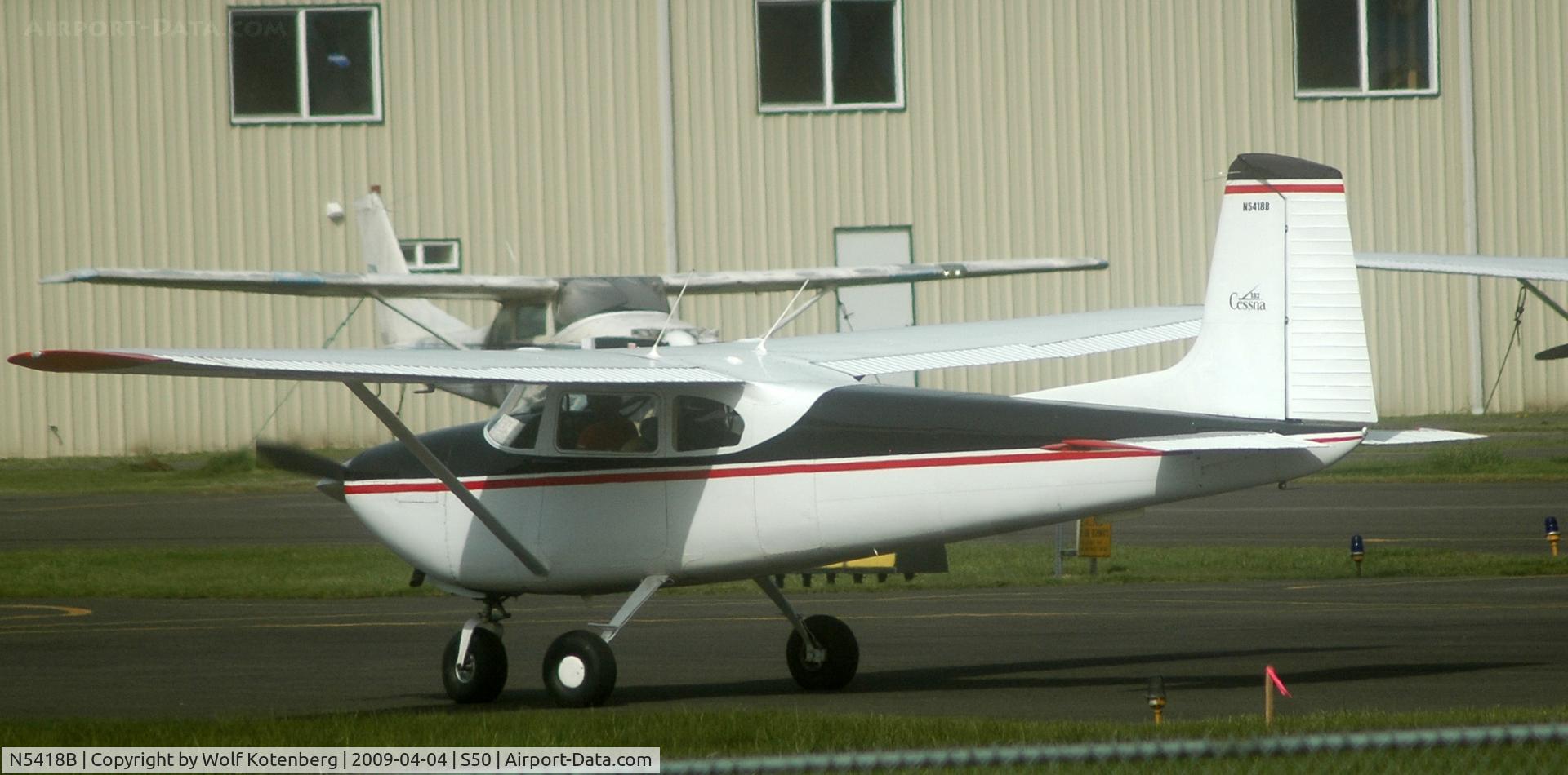 N5418B, 1956 Cessna 182 Skylane C/N 33418, on apron