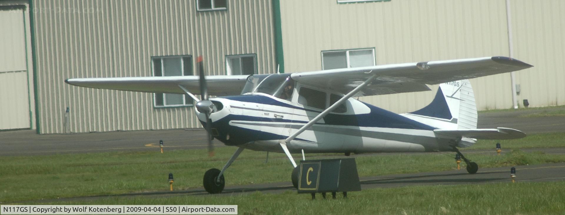 N117GS, 1956 Cessna 170B C/N 27157, taxying